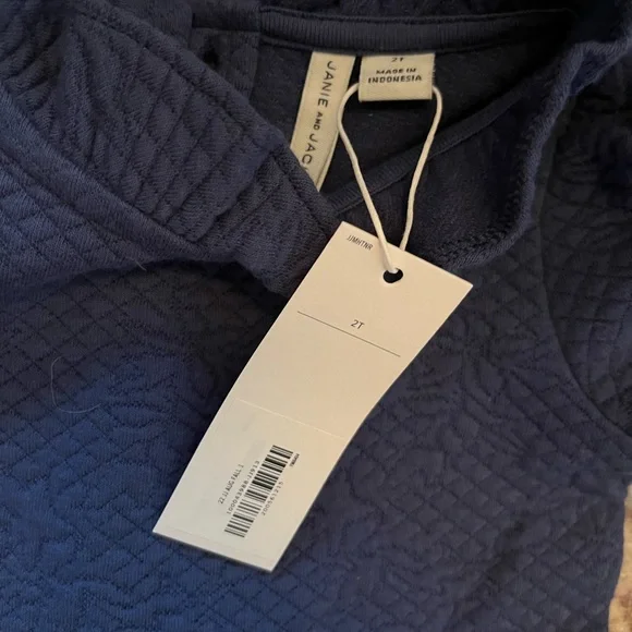 Janie and Jack Blue Quilted Dress